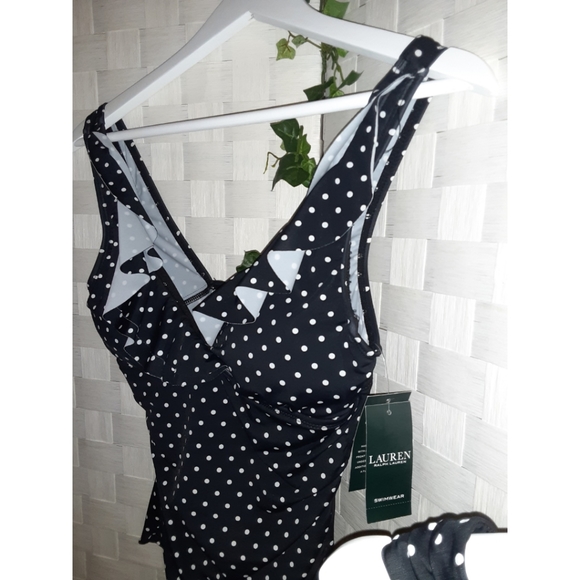 Lauren Ralph Lauren Polkadot 2-Piece Swim Wear - Picture 7 of 16